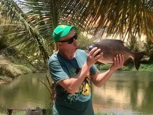Fishing At The Lake In Bau Mai